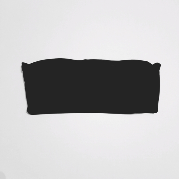 Zaful Bandeau Swimsuit Top Women Size 8 Black Strapless Padded Pullover Stretch - Picture 4 of 7